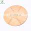 High Quality 100% Natural Round Bamboo Wooden  Pizza Cutting Board
