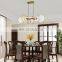 Metal Decoration Modern Chandelier Geometric Pendant Iron Suspension Fixtures Ceiling Lamp