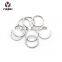 Promotional Flat Rings Custom Keychain Stainless Steel Plain Split Ring For Key Chain Holder