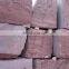 red granite cube for garden paving