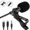 Good quality mic lapel 3.5 wired microphone