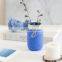 New Design Wholesale Wedding Home Decorative Creative Normal Size Round macaron Blue Glass Pot Flower Vase