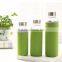 Single wall hot selling glass water bottles factory glass sparkling water bottle