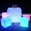 battery operated illuminated 3d led cube stool,decorative led wedding chair