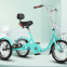 Elderly human powered tricycle, lightweight vegetable basket, leisure commuting, folding tricycle, adult（Wechat:13510231336）