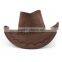 Hot sell Mexican suede leather cowboy hat with cross stitching