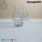 500ml skull shape glass mason jar with handle and lid