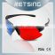 Beautiful designer plastic vision Red Blue 3d plastic glasses for cinema and tv-KX30