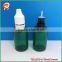 Green PET 30ml childproof tamper bottle with Childsafety cap