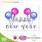 handmade 2014 new year 3d greeting card