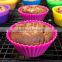 2016 Hot sale food grade FDA and LFGB colorful silicone oven cake mold & silicone baking cups