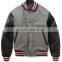 Custom leather sleeve varsity jacket,custom bomber leather sleeves varsity jacket,custom leather sleeves baseball varsity jacket