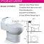 Cheap Porcelain Bathroom Toilet Commode One Piece WC Toilet Pink Color