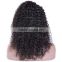 GlueLess Virgin Brazilian Remy Human Hair Full lace Wig Kinky Straight Black