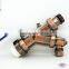 Brass water distribution inlet and outlet manifold without any leak fm3040
