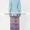 High Quality Malaysia Baju Kurung Kebaya With Printed Skirt