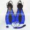 Hotest diving sets long diving fins new design snorkels and classical masks F04M21S08