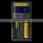 electric charger nitecore sc2, newest nitecore charger sc2 18650 li ion battery chargers