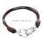 Factory your logo custom personalised mens leather bracelet with handcuffs