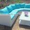 morden design white rattan sofa outdoor furniture european style