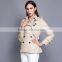 Womens studded pu leather jackets and long coats with buttons