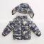 kids lightweight goose down jacket foldable camo down jackets