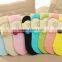 three dimensional butterfly knot invisible boat socks with silicone slip