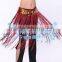 SWEGAL wholesale belly dance hip scarf,belly dance tassels waist belt,tribe style scraf SGBDJ13009