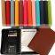 A5 pu leather zipper portfolio, leather portfolio with calculator