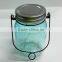 Blue color bottle shape battery operated christmas gift led firefly jar
