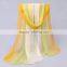 Rainbow Scarf Ombre Women Fashion Chiffon 160*50 Scarfs Ladies Scarves Pashmina Shawls