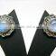 Rainbow Moonstone Round Gemstone Stud Earrings, 925 Solid Sterling Silver Earring, Designer Natural Gemstones Earrings