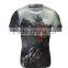 High Quality Blank Men's Athletic Compression Sport Gym T Shirt