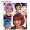 2016 new fashion hot sale all synthetic colorful party wig