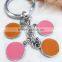 Fashion sunflower butterfly ladybug charms enamel silver epoxy keychain