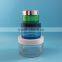 50g 50ml empty clear thick PET plastic cream jar container with white screw cap