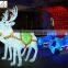 Large christmas light with santa and reindeer smart outdoor christmas reindeer lights
