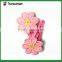 New glitter rose flower polka dot BB clip set for little girl's hair