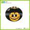 Hand carved and painted Holiday halloween pumpkin with bats decoration