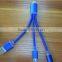 mini 3 in1 USB Charger Data Cable Key Chain Design for iphone and android