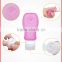 Screen printing surface handling and skin care cream use travel cosmetic bottle