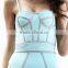 blue elegant one-piece strap bodycon fashionable latest dresses designs