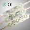 Waterproof IP68 smd 5730 injection 3 led module with lens for outdoor advertising
