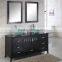 Solid Wooden Single Glass Bowl Bathroom Vanity