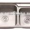 Top-Mount / Drop In Stainless Steel Double Bowl Kitchen Sink UC02