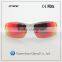 outdoor cycling sports sunglasses with red revo lens