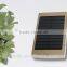 High quality 20000mah solar power bank with LED light and dual USB output