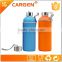 Safety frosted glass candy color water bottle