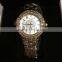 FS FLOWER - Middle East Country Watch All IP Gold Plated New Model Alloy Stone Watch Ladies