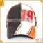 6 panel printed tapes car racing fitted custom baseball caps